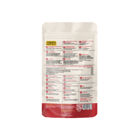 Freeze-Dried Strawberry Crisps - 20 g | 100% strawberry, crisp and light | For cereal, yoghurt, baking and drinks | 20 g from 200 g fresh fruit, no added sugar