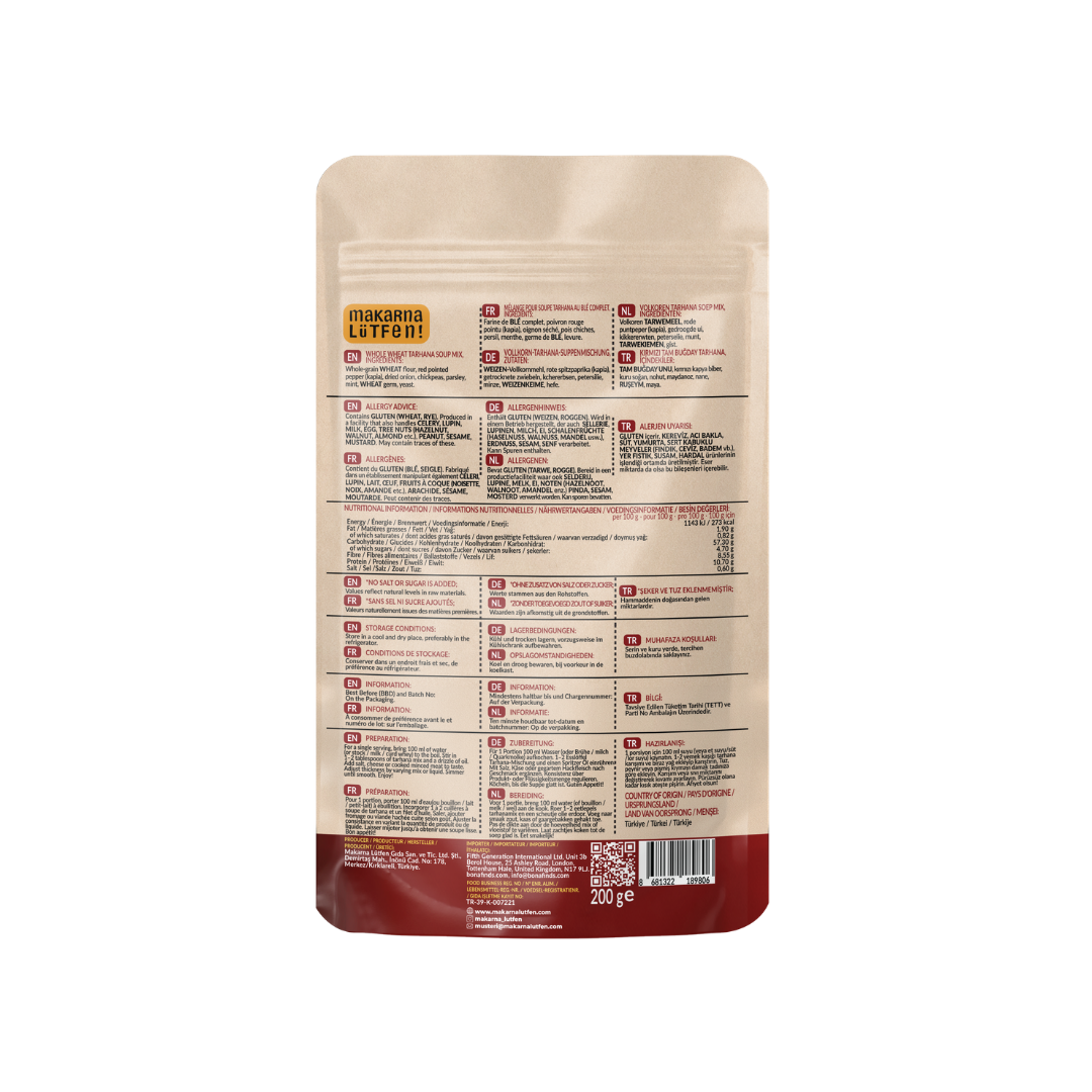 Whole Wheat Tarhana Soup Mix - 200 g