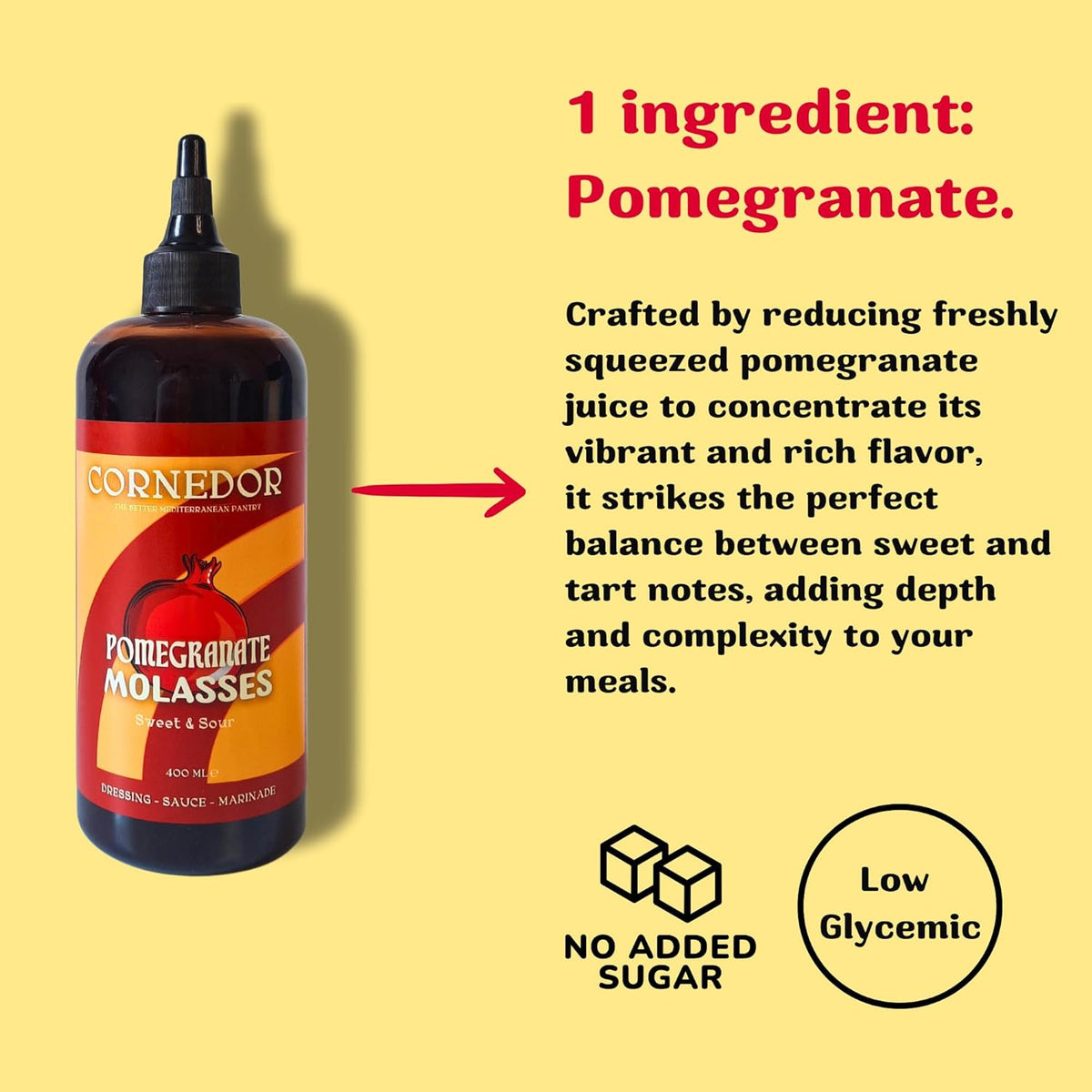 Sweet Pomegranate Syrup & Pomegranate Molasses  Bundle image 2
