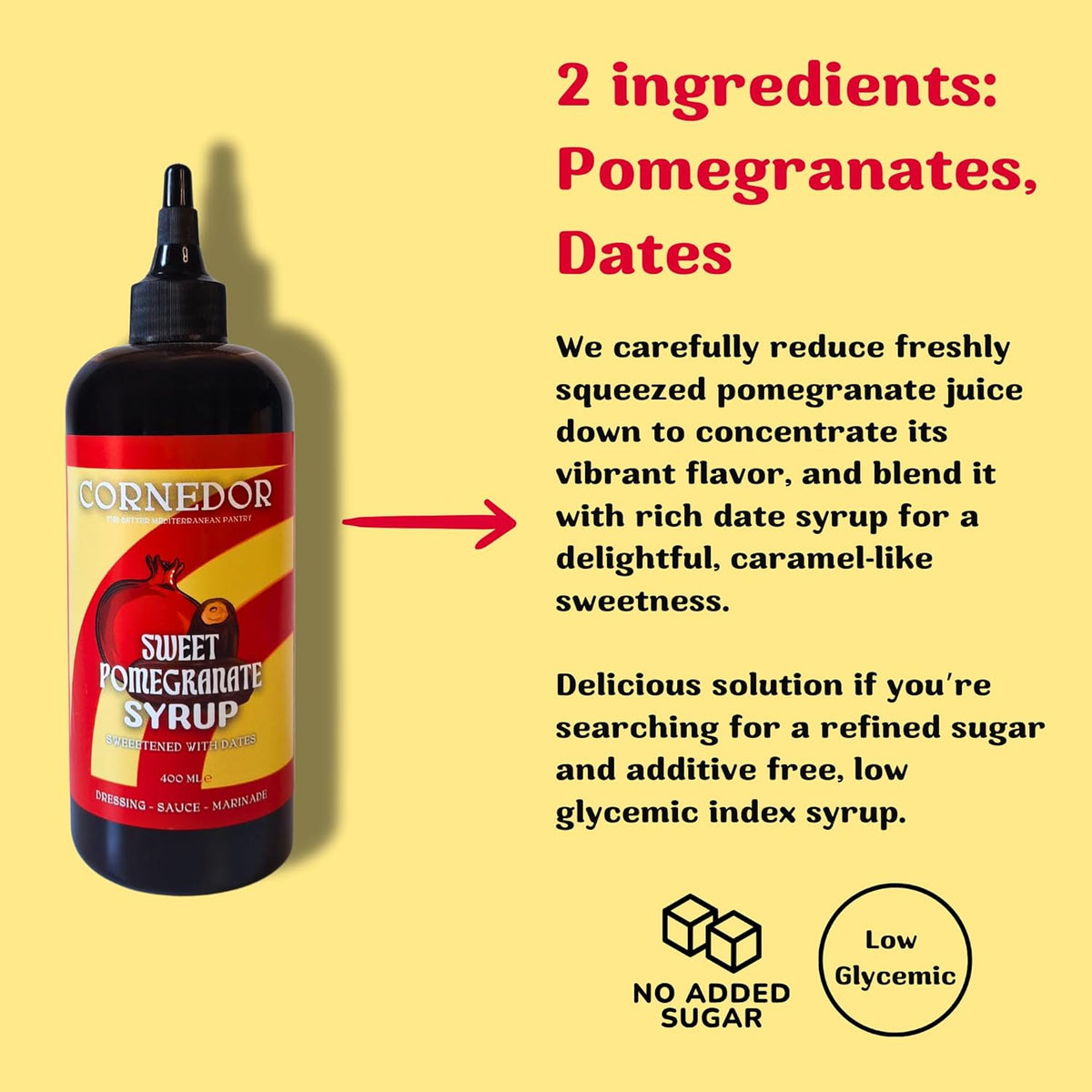Sweet Pomegranate Syrup & Pomegranate Molasses  Bundle image 1