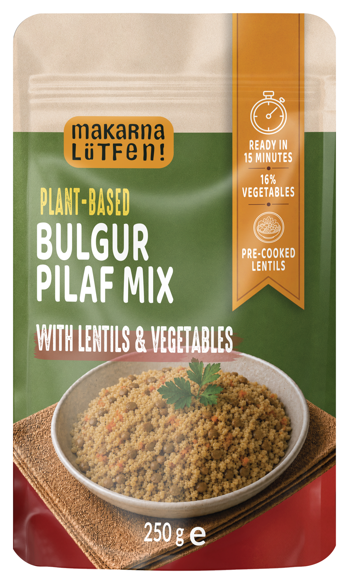 Bulgur Pilaf Mix with Lentils - 250 g |